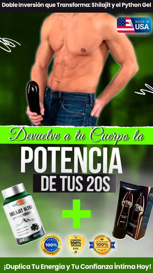 Megacombo| Shilajit te activa, Python Gel te potencia.